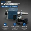 CEME ET3009 Schwingkolbenpumpe 230V – 60 Watt – 3/8" Anschluss