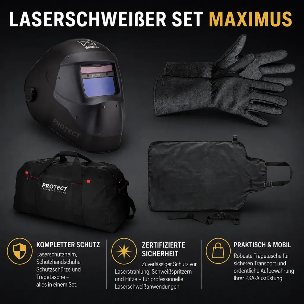 Laserschweißer Set MAXIMUS 1 – Professionelles PSA-Komplettset für Laserschweißarbeiten