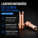 Laserschweißdüse CS-12 M16 mit Drahtführung WN-A-H-C CQWY