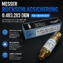 MESSER Rückschlagsicherung 0.463.283 DGN – Profi Sicherheitseinrichtung für Sauerstoff