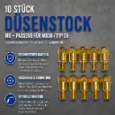 10 Stück Düsenstock M8 passend MB36 / Typ 36 – Stromdüsenhalter für MIG/MAG Schweißbrenner
