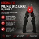 Original FIX MIG/MAG Spezialzange CO₂ Größe 2 – Multifunktionszange für Schweißbrenner und Verschleißteile