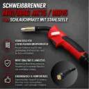 Schweißbrenner MIG/MAG AK15 / MB15 – 4 m Schlauchpaket mit Stahlseele