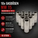 10x Gasdüse NW 15 für MIG/MAG Schweißbrenner – passend MB25 / Typ 25