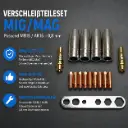 Verschleißteileset MIG/MAG passend MB15 / AK15 – 0,8 mm