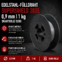 Edelstahlfülldraht Supershield 308L 0,9 mm – 1 kg D200 Drahtrolle | Selbstschützender MIG MAG Schweißdraht ohne Schutzgas