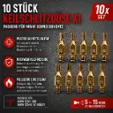 10 Stück Keilschlitzdüse K1 – Schneiddüsen 5–15 mm passend für MWW Schneideinsatz