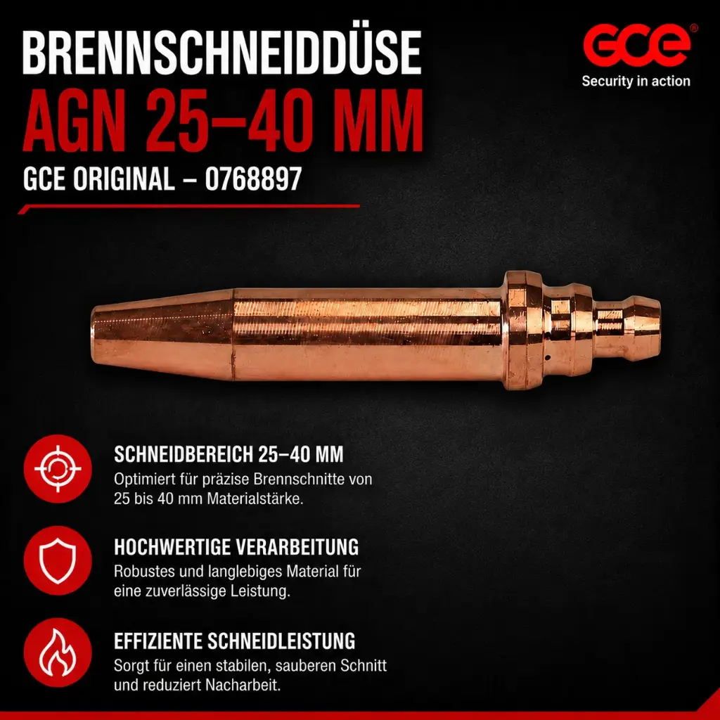 Brennschneiddüse AGN 25–40 mm GCE Original – 0768897