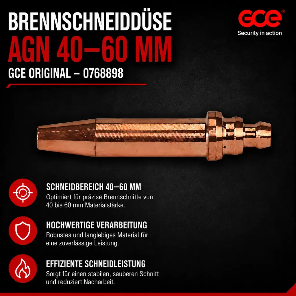 Brennschneiddüse AGN 40–60 mm GCE Original – 0768898