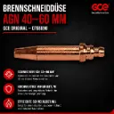 Brennschneiddüse AGN 40–60 mm GCE Original – 0768898