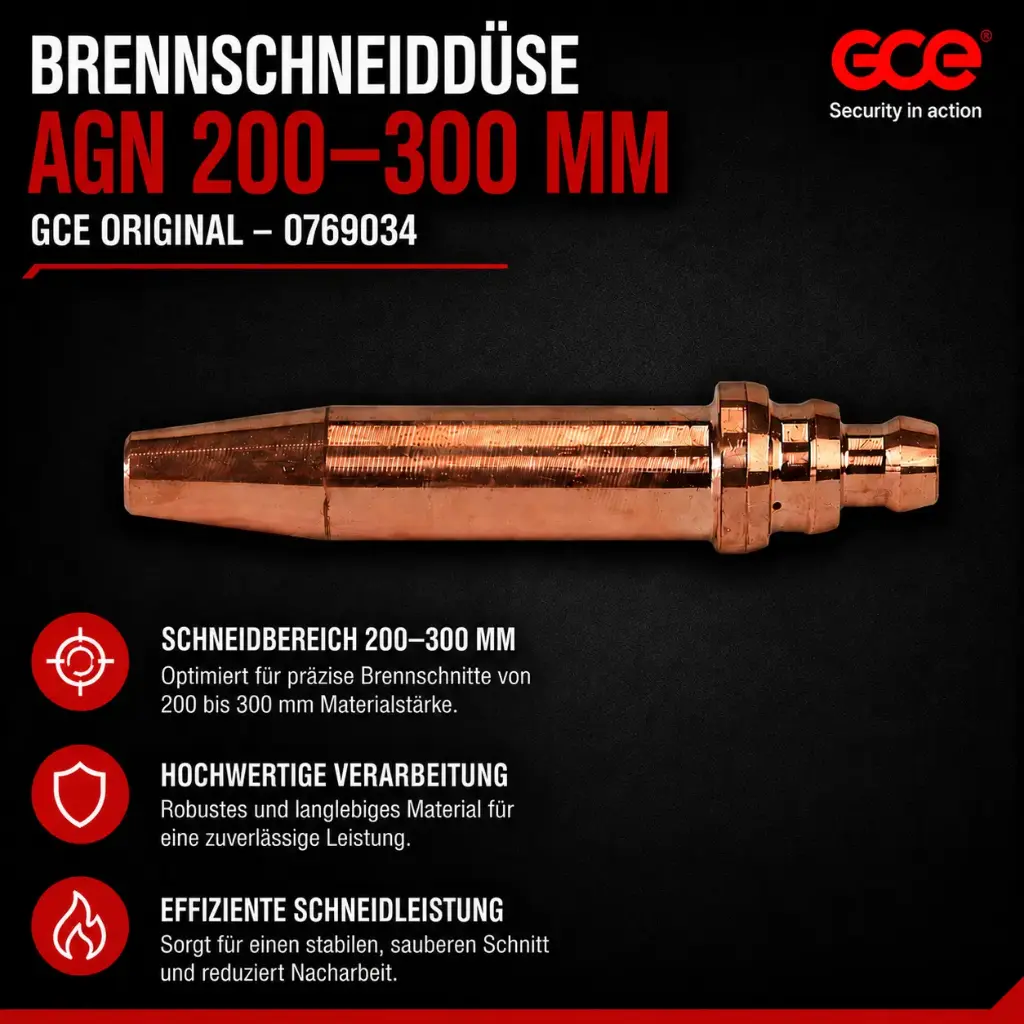 Brennschneiddüse AGN 200–300 mm GCE Original – 0769034