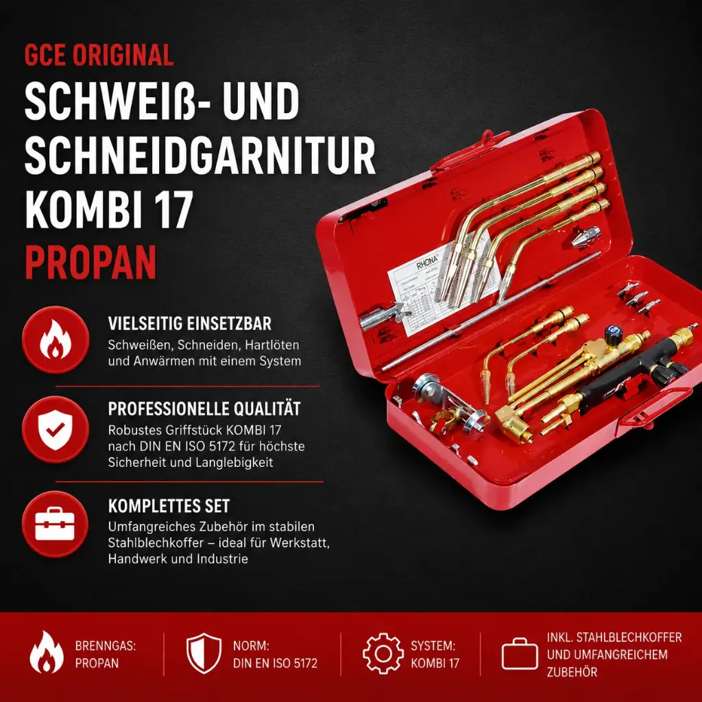 Schweiß- und Schneidgarnitur KOMBI 17 Propan – G14072807