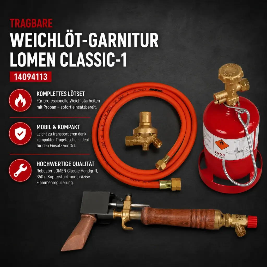 TRAGBARE WEICHLÖT-GARNITUR LOMEN CLASSIC-1 – GCE Original 14094113