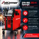 STÜRMER SYN-MIG 253-4 Synergic – Kompaktes MIG/MAG Inverter-Schweißgerät mit Synergie-Steuerung