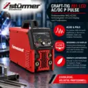 STÜRMER CRAFT-TIG 201 LCD AC/DC P PULSE – Professionelles WIG AC/DC Schweißgerät mit LCD-Display und Pulsfunktion