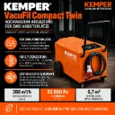 KEMPER VacuFil Compact Twin 82380 – Hochvakuum-Schweißrauchabsaugung für zwei Arbeitsplätze