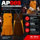 RhinoWeld AP009 Schweißerschürze – Rindspaltleder 100 × 80 cm