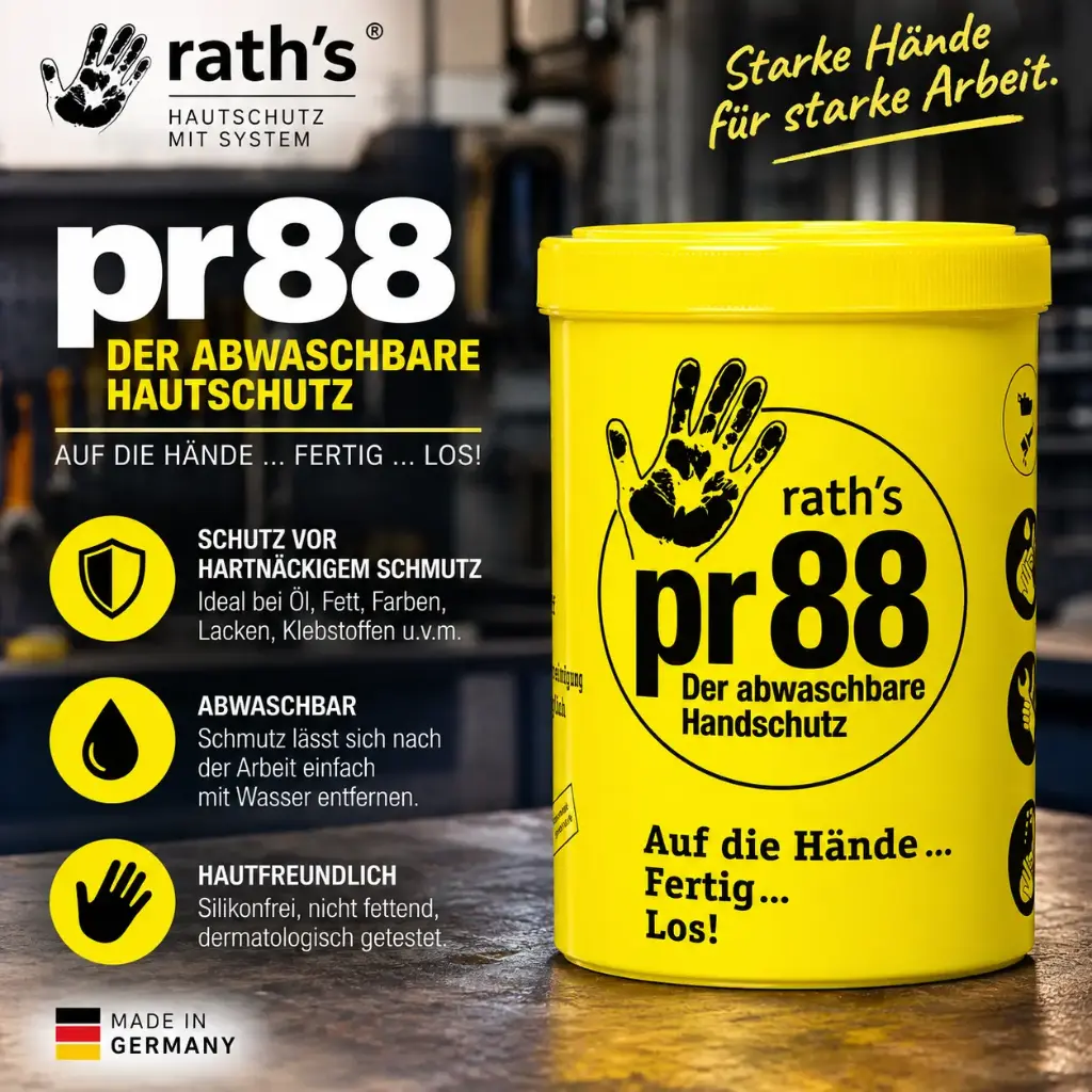 rath’s pr88 Hautschutzcreme – 1000 ml Dose