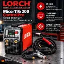 Lorch MicorTIG 200 ControlPro für die Werkstatt – professioneller WIG-DC-Inverter bis 200 A | 108.7127.0