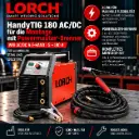 Lorch HandyTIG 180 AC/DC für die Montage mit Powermaster-Brenner – professioneller WIG-Inverter bis 180 A