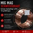 MIG MAG Schweißdraht 0,8 mm Hartauftrag 1.4718 – 15 kg K300 Spule | EN ISO 14700 S Fe 8