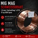 MIG MAG Schweißdraht 1,0 mm Hartauftrag 1.4718 – 15 kg K300 Spule | EN ISO 14700 S Fe 8