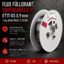 Fülldraht FLUX E71T-GS Supershield 11 Ø 0,9 mm | 2 kg Drahtrolle D200 | Selbstschützender MIG MAG Schweißdraht