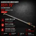 Handschneidbrenner X511 75° gasemischend GCE Original 0767697 – 1155 mm