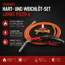 Tragbares Hart- und Weichlöt-Set LOMAT PIEZO-6 – Professionelle Propan-Lötgarnitur