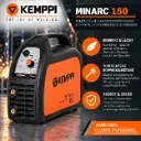 Kemppi Minarc 150 – Kompaktes 140 A Elektroden-Inverter-Schweißgerät für Montage & Werkstatt