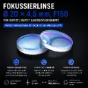 Fokussierlinse Ø 20 × 4,5 mm F150 – für SUP23T / SUP31T / SUP Laserschweißköpfe