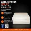 Vorfiltermatten 10er-Set – 485 × 485 × 17 mm – ISO Coarse 70 % / G4 für KEMPER SmartMaster & TEKA filtoo