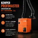 KEMPER ProfiMaster Absauganlage – 1 × 3 m Absaugarm in Schlauchausführung – W3 Schweißrauchabsaugung