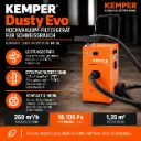 KEMPER Dusty Evo 63200 – mobiles Hochvakuum-Filtergerät für Schweißrauch