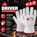 Hase Driver Montagehandschuh aus Rindnappaleder – Robuster Leder-Arbeitshandschuh | EN 388: 2132X